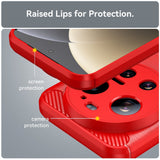 Xiaomi 17 Ultra EIDERWOOD Brushed Carbon Case - Red