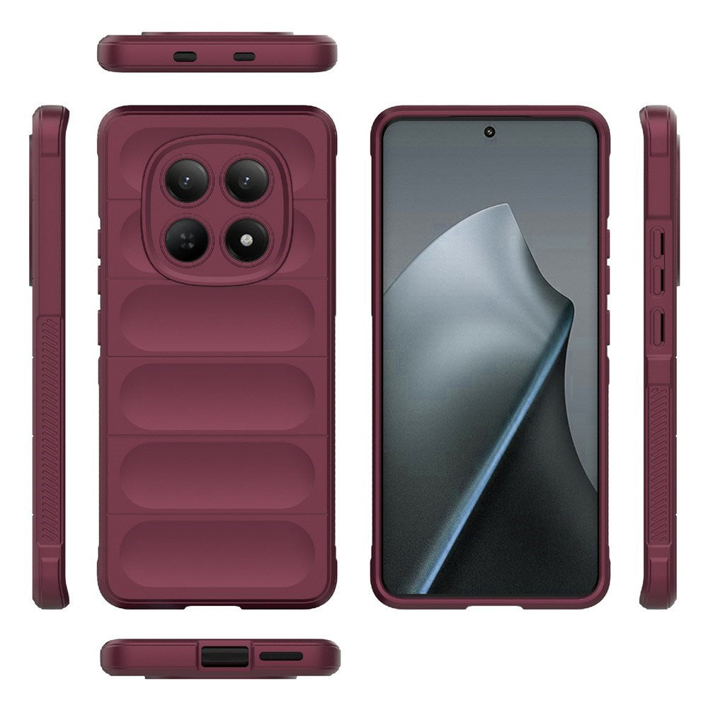 Xiaomi Redmi Note 15 (5G) EIDERWOOD Rugged Plastic Case – Dark Red