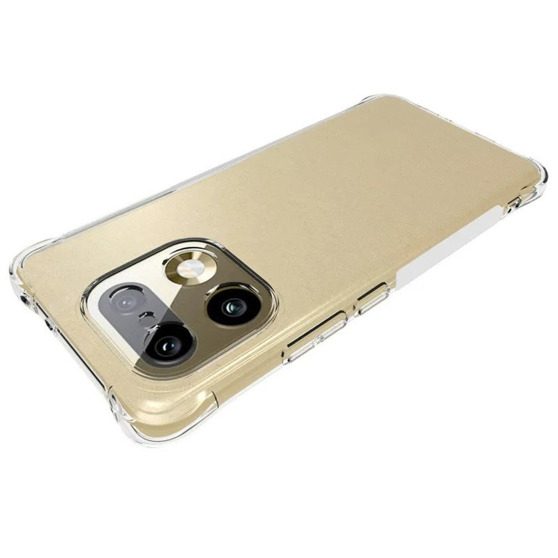 Realme 16 Pro+ WANLONFENG Flexible Plastic Case with Reinforced Corners - Transparent