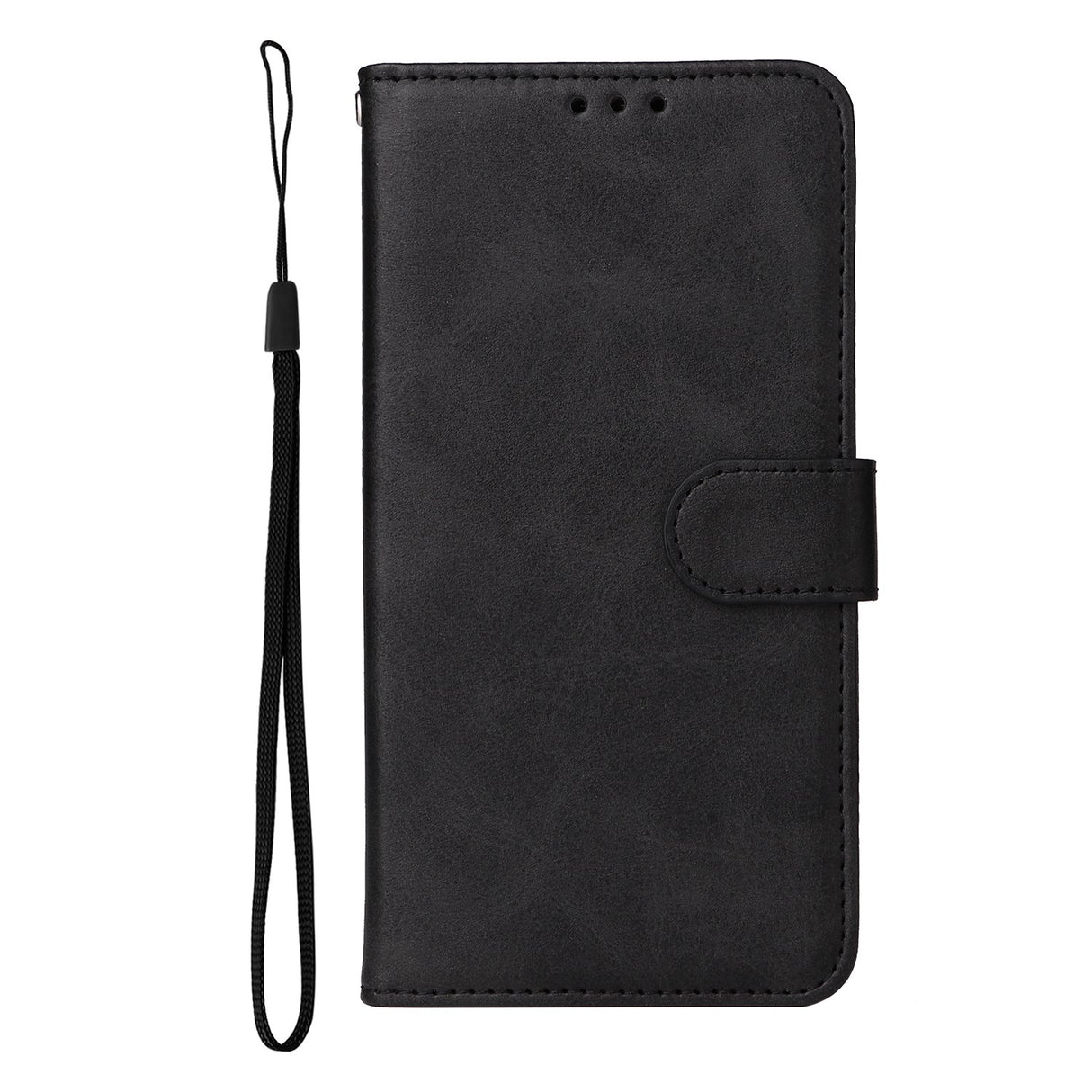 Realme 16 Pro+ EIDERWOOD Faux Leather Flip Case with Strap - Black