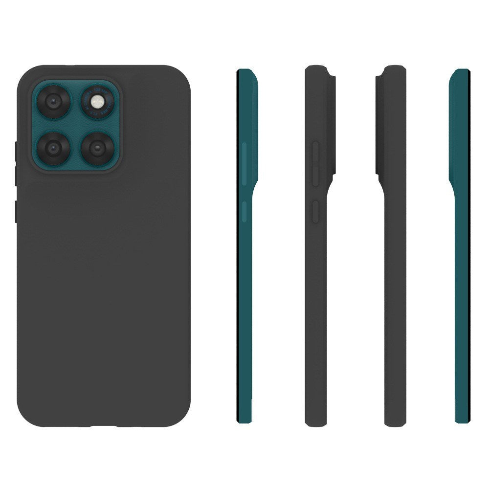Motorola Moto G77 / G67 EIDERWOOD Matte Flexible Plastic Case - Black