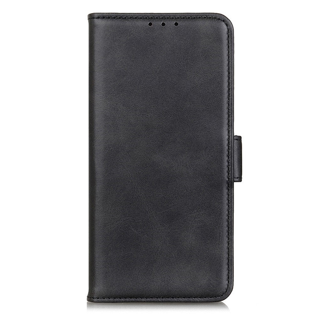 Motorola Moto G77 / G67 EIDERWOOD Faux Leather Flip Case with Card Holder - Black
