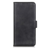 Motorola Moto G77 / G67 EIDERWOOD Faux Leather Flip Case with Card Holder - Black