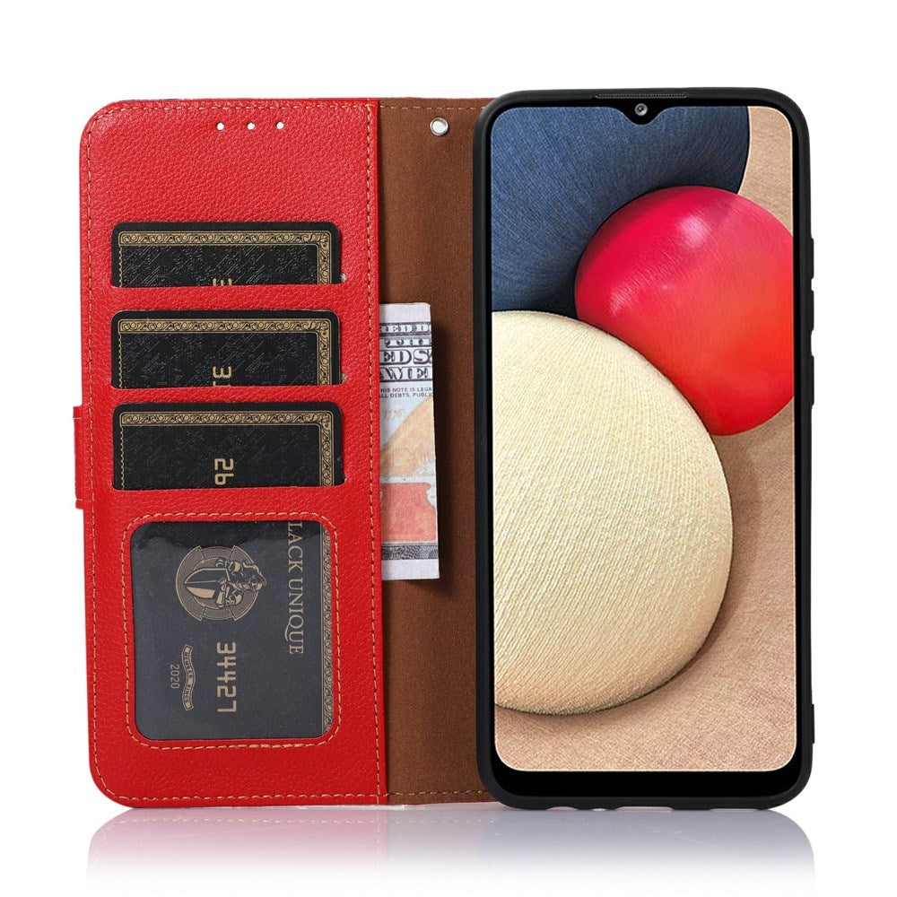 Motorola Edge 70 Fusion EIDERWOOD Faux Leather Flip Case with Strap – Red