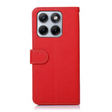 Motorola Edge 70 Fusion EIDERWOOD Faux Leather Flip Case with Strap – Red