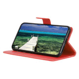 Motorola Edge 70 Fusion EIDERWOOD Faux Leather Flip Case with Card Holder & Stand Function – Red