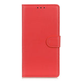 Motorola Edge 70 Fusion EIDERWOOD Faux Leather Flip Case with Card Holder & Stand Function – Red