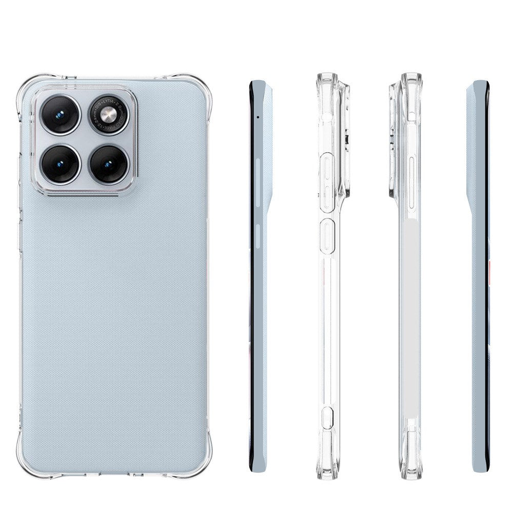 Motorola Edge 70 Fusion EIDERWOOD Flexible Plastic Case with Reinforced Corners - Transparent