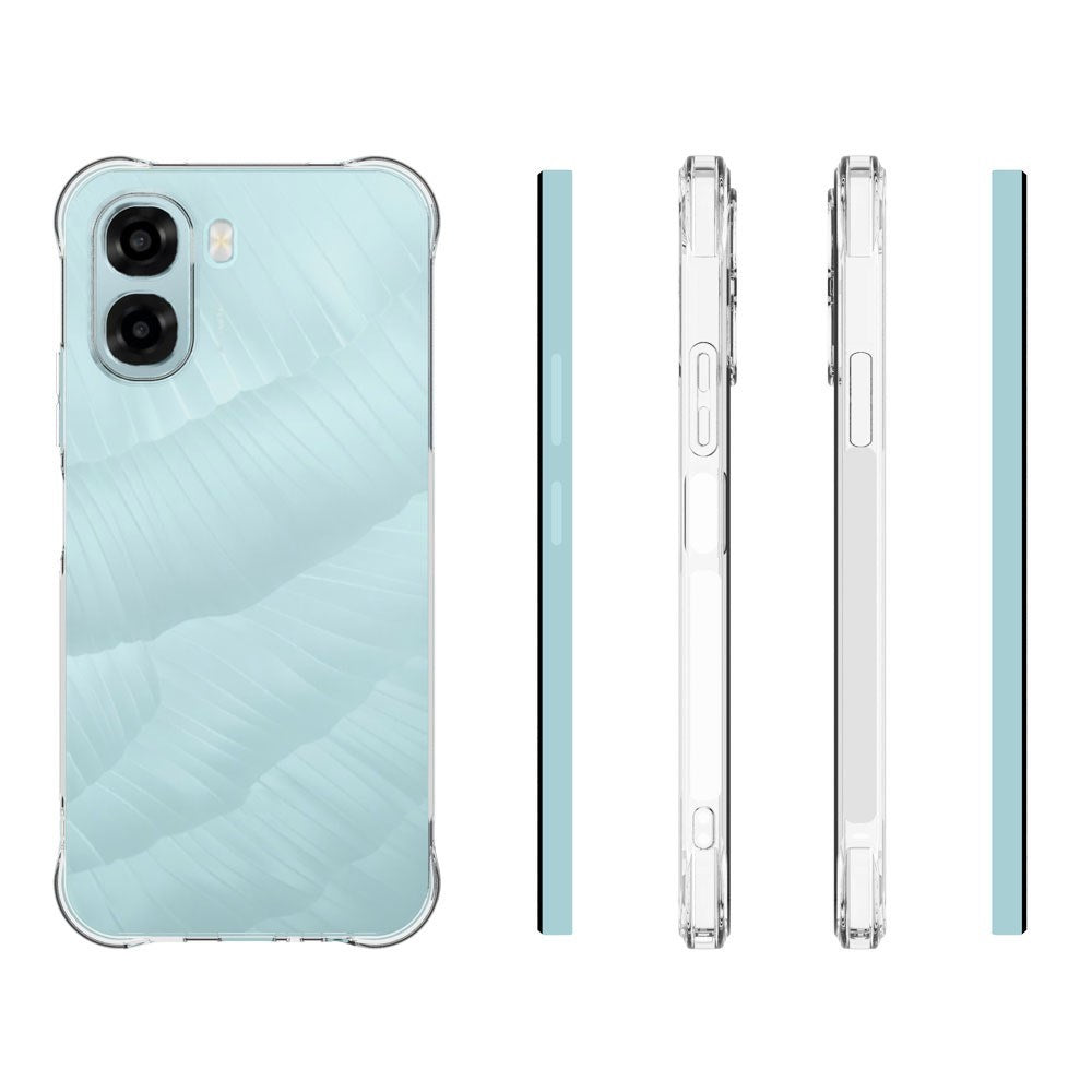 OPPO A6x EIDERWOOD Flexible Plastic Case with Reinforced Corners - Transparent