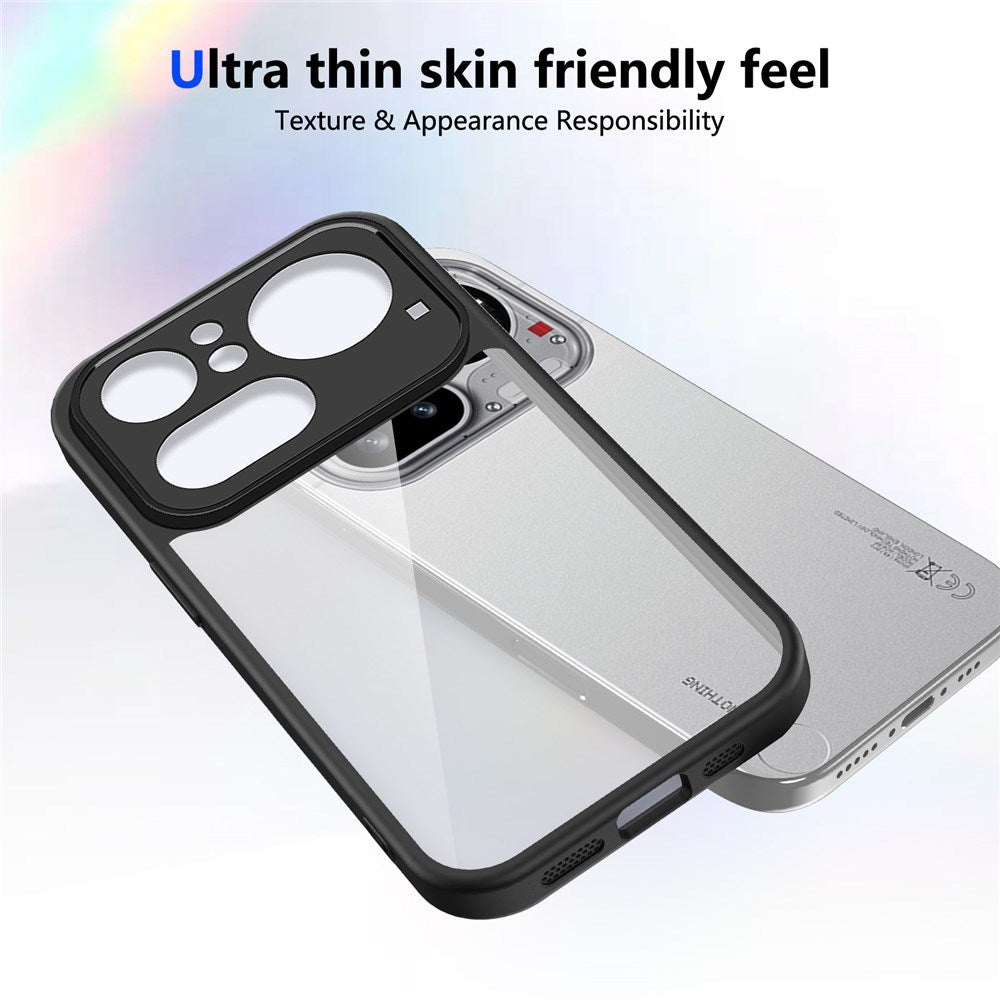Nothing Phone (4a) Pro Hybrid Mobile Case - Transparent / Black