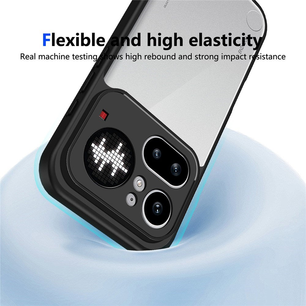 Nothing Phone (4a) Pro Hybrid Mobile Case - Transparent / Black