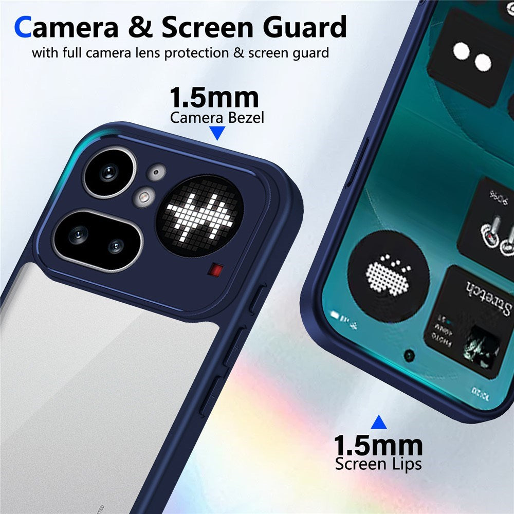 Nothing Phone (4a) Pro Hybrid Mobile Case - Transparent / Blue