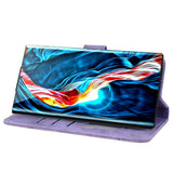 Samsung Galaxy S26 EIDERWOOD Flip Cover with Print / Card Holder / Strap - Purple