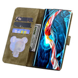 Samsung Galaxy S26 EIDERWOOD Flip Cover with Print / Card Holder / Strap - Brown