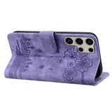 Samsung Galaxy S26 Ultra EIDERWOOD Flip Cover with Print / Card Holder / Strap - Purple