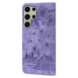 Samsung Galaxy S26 Ultra EIDERWOOD Flip Cover with Print / Card Holder / Strap - Purple