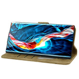 Samsung Galaxy S26 Ultra EIDERWOOD Flip Cover with Print / Card Holder / Strap - Brown