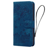 Samsung Galaxy S26 Ultra EIDERWOOD Flip Cover with Print / Card Holder / Strap - Blue
