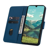 Samsung Galaxy A57 EIDERWOOD Flip Cover with Print - Card Holder and Strap - Blue