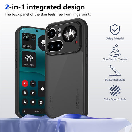 Nothing Phone (4) Pro EIDERWOOD Mat Hybrid Case - Black