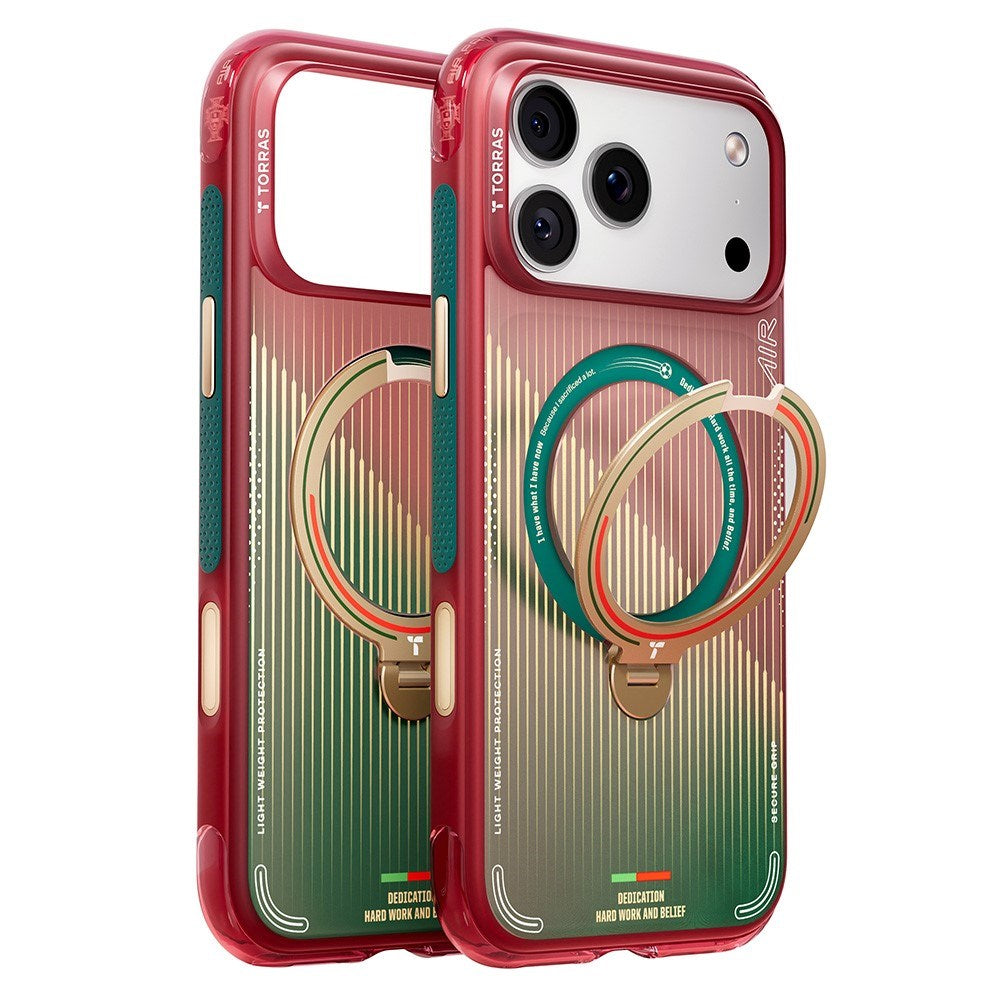 iPhone 17 Pro TORRAS Ostand Q3 Air Case with 360° Kickstand - MagSafe Compatible - Glory Slash