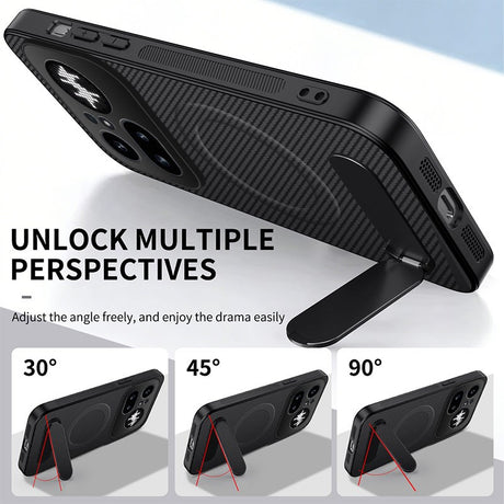 Nothing Phone (4a) Pro EIDERWOOD Hybrid Case with Kickstand - Black