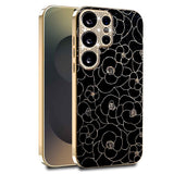 Samsung Galaxy S26 Ultra EIDERWOOD Hybrid Plastic Case with Flowers & Diamond Camera - Black