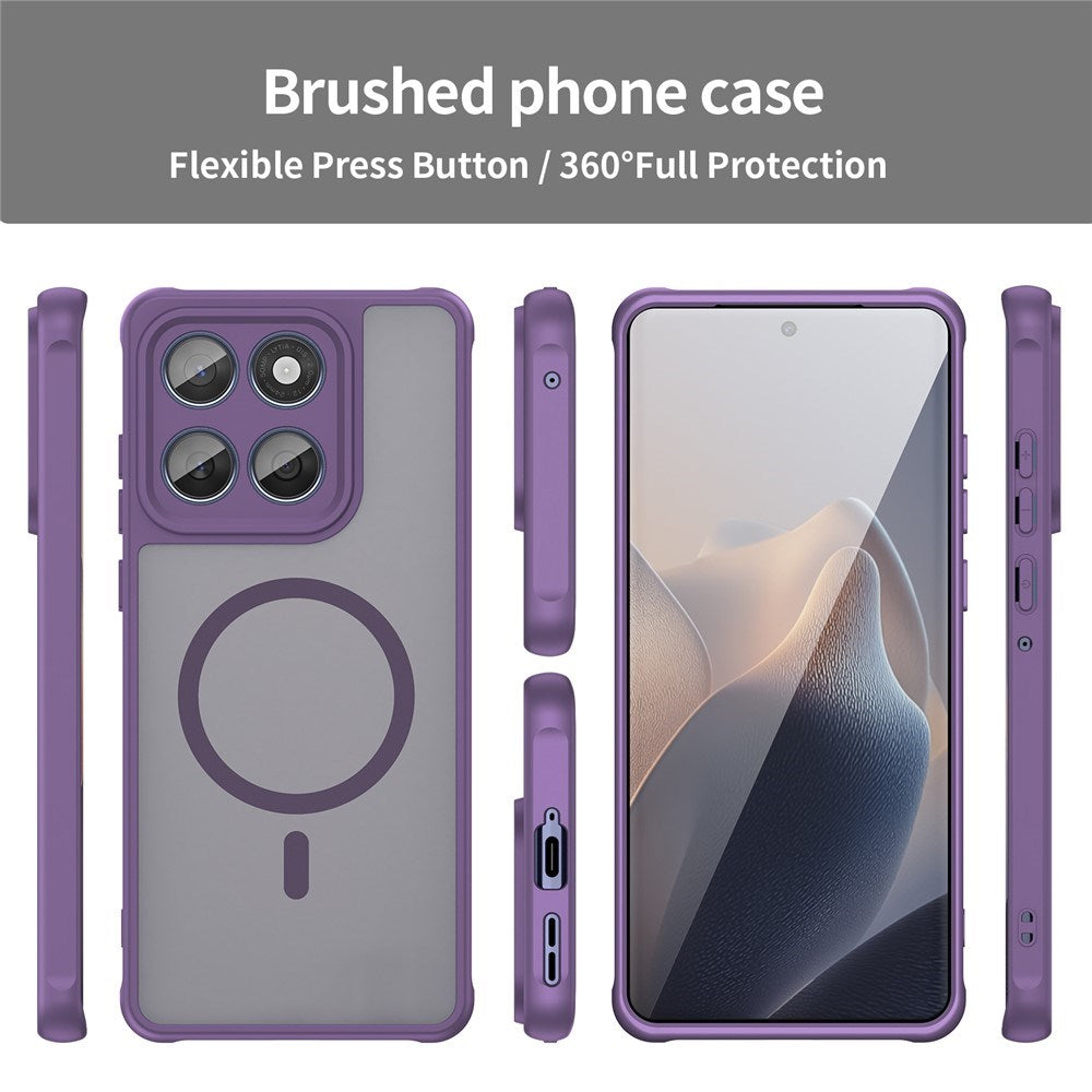 Motorola Moto G77 / G67 EIDERWOOD Hybrid Plastic Case - MagSafe Compatible - Purple