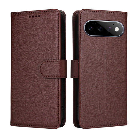 EIDERWOOD Google Pixel 11 / 11 Pro Flip Case - Card Holder & Wrist Strap - Brown