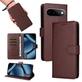 EIDERWOOD Google Pixel 11 / 11 Pro Flip Case - Card Holder & Wrist Strap - Brown