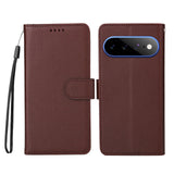 EIDERWOOD Google Pixel 11 Pro XL Flip Case - Card Holder & Wrist Strap - Brown