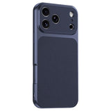 iPhone 17 Pro Max EIDERWOOD Hybrid Back Case with Faux Leather - Blue