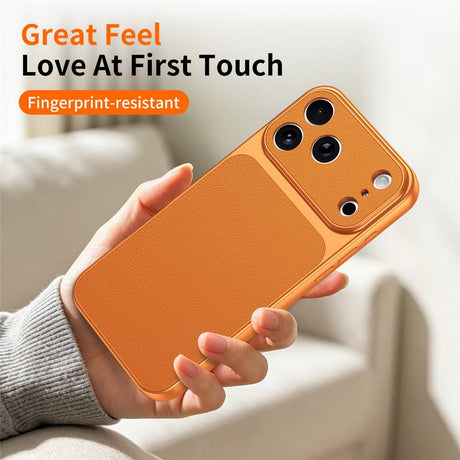 iPhone 17 Pro Max EIDERWOOD Hybrid Back Case with Faux Leather - White