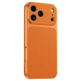 iPhone 17 Pro EIDERWOOD Hybrid Back Case with Faux Leather - Orange