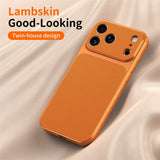 iPhone 17 Pro EIDERWOOD Hybrid Back Case with Faux Leather - Black