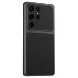 Samsung Galaxy S26 Ultra EIDERWOOD Hybrid Back Case with Faux Leather - Black