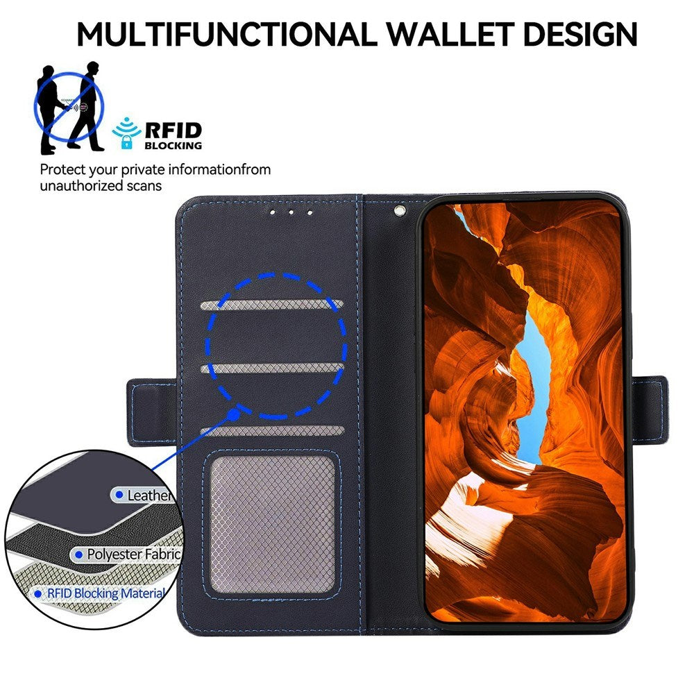 EIDERWOOD Google Pixel 11 / 11 Pro Flip Case with RFID Blocker & Card Holder - Dark Blue