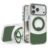 iPhone 17 Pro Max EIDERWOOD Hybrid Case with Stand Function - MagSafe Compatible - Transparent / Green