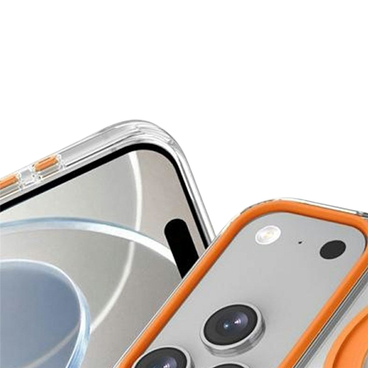 iPhone 17 Pro EIDERWOOD Hybrid Case with Stand Function - MagSafe Compatible - Transparent / Blue