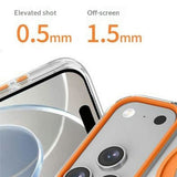 iPhone 17 Pro EIDERWOOD Hybrid Case with Stand Function - MagSafe Compatible - Transparent / Orange