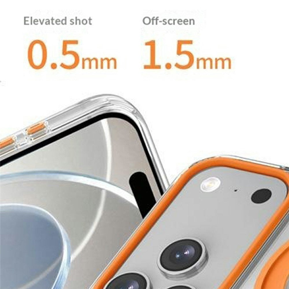 iPhone 17 Pro EIDERWOOD Hybrid Case with Stand Function - MagSafe Compatible - Transparent / Blue