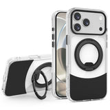 iPhone 17 Pro EIDERWOOD Hybrid Case with Stand Function - MagSafe Compatible - Transparent / Black