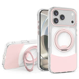 iPhone 17 Pro EIDERWOOD Hybrid Case with Stand Function - MagSafe Compatible - Transparent / Pink