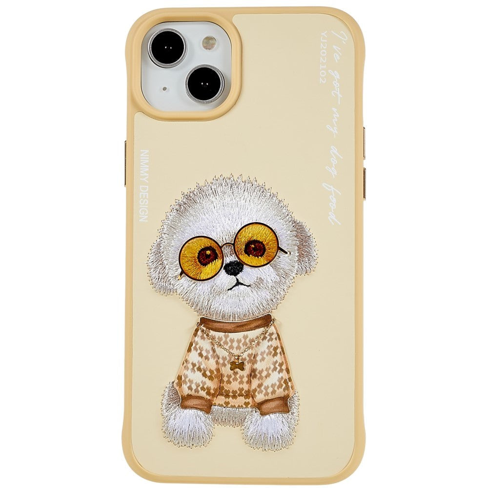 iPhone 14 Plastic Hybrid case with motif - Teddy Bear Dog