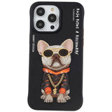 iPhone 14 Pro Plastic Hybrid Case with Motif - Street Dog