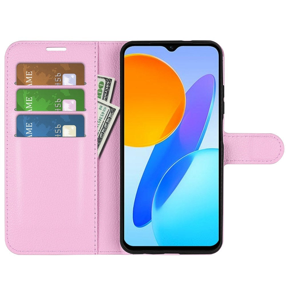 EIDERWOOD Honor X8 (5G) Faux Leather Flip Case with Cardholder & Stand Function - Pink