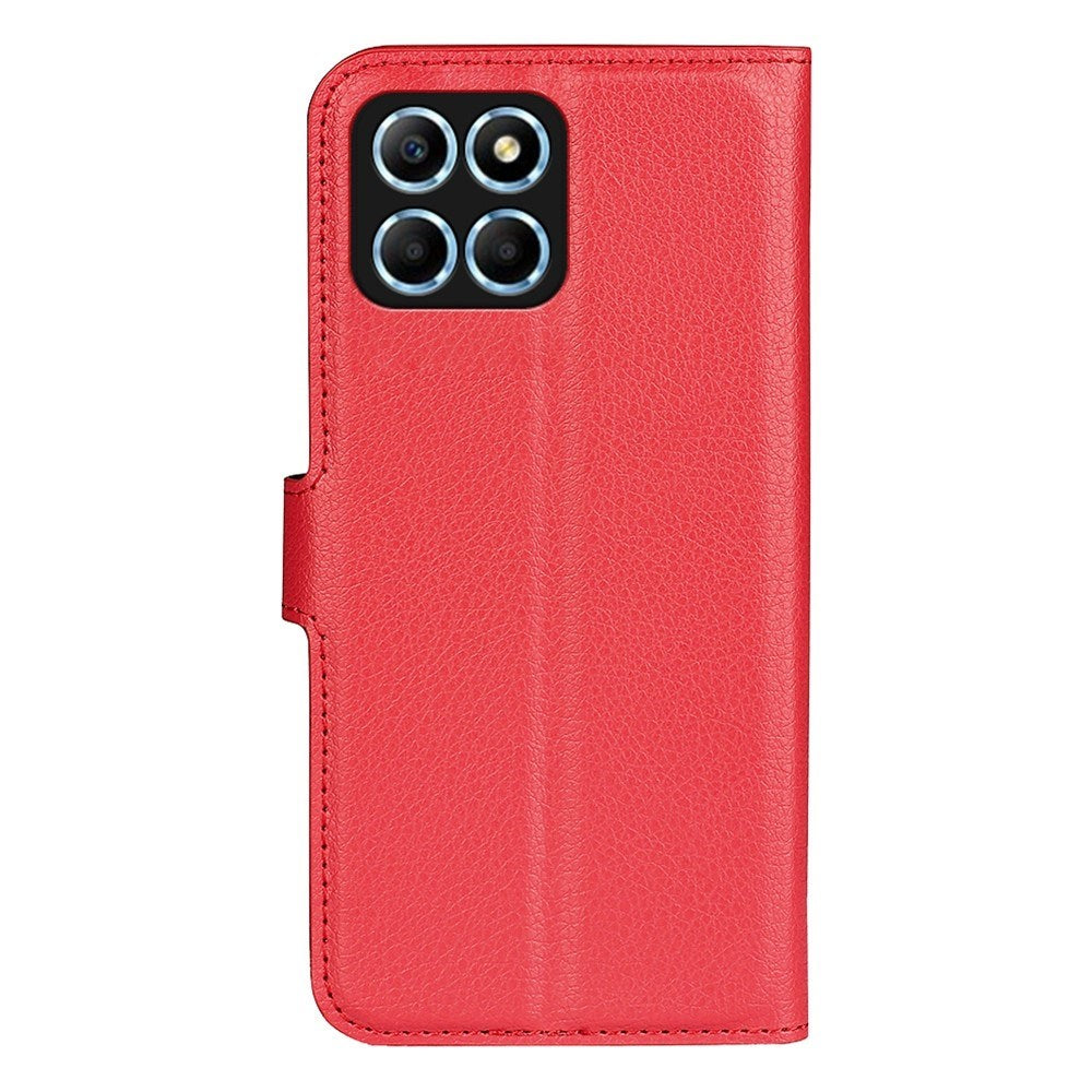 EIDERWOOD Honor X8 (5G) Faux Leather Flip Case with Cardholder & Stand Function - Red