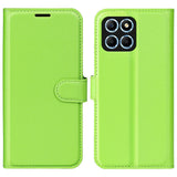 EIDERWOOD Honor X8 (5G) Faux Leather Flip Case with Cardholder & Stand Function - Green