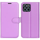 EIDERWOOD Honor X8 (5G) Faux Leather Flip Case with Cardholder & Stand Function - Purple