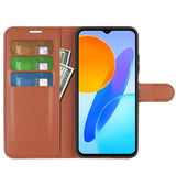 EIDERWOOD Honor X8 (5G) Faux Leather Flip Case with Cardholder & Stand Function - Brown